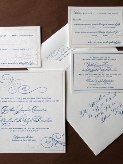 Our Bella Figura Letterpress Invitations on Oh So Beautiful Paper thumbnail