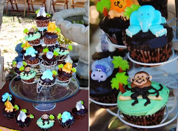 jungle-themed-monley-cupcakes