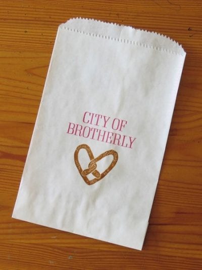 City of Brotherly Love Pretzel Favor Bags thumbnail