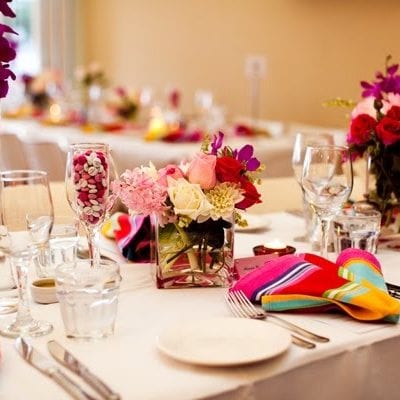 Bright and Colorful Reception Decor thumbnail