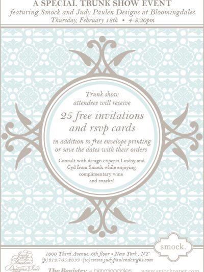 Smock Trunk Show with Judy Paulen Designs at Bloomingdale’s thumbnail