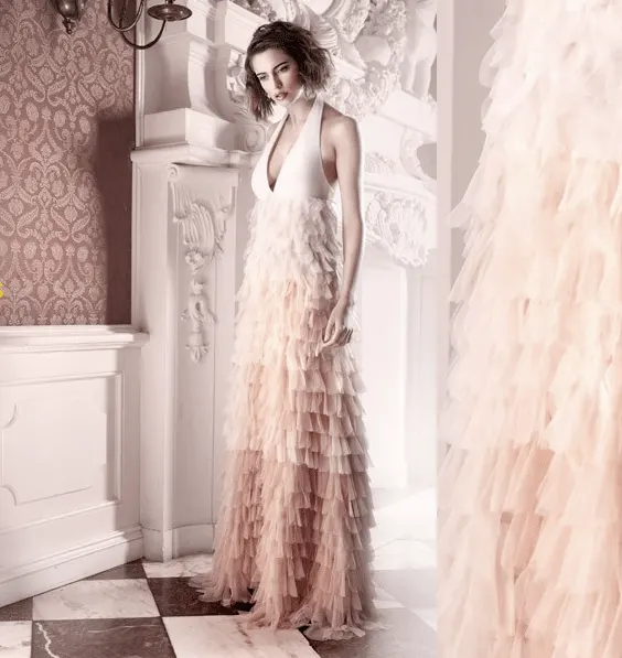 blush-pink-wedding-dress-ruffles