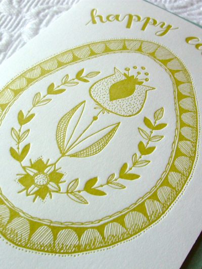 Letterpress Easter Card from Sycamore Street Press thumbnail