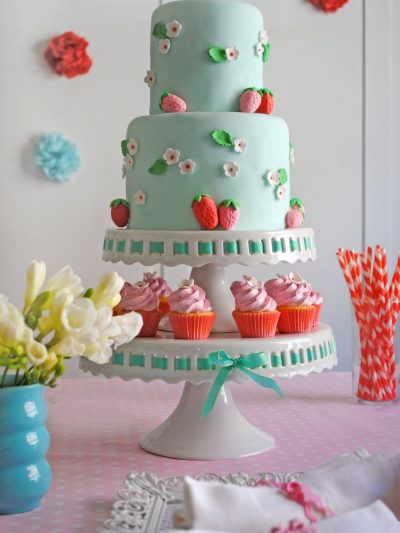 Pink and Blue Strawberry Birthday Party thumbnail