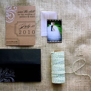 DIY Kraft Paper + Baker’s Twine Save the Dates thumbnail