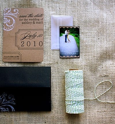 DIY Kraft Paper + Baker’s Twine Save the Dates thumbnail