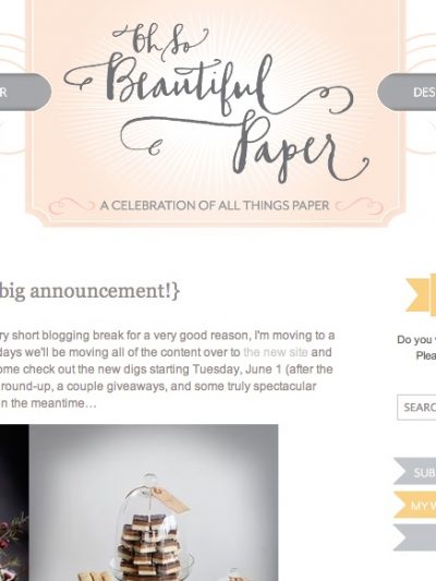 The New Oh So Beautiful Paper + Simplesong Design thumbnail