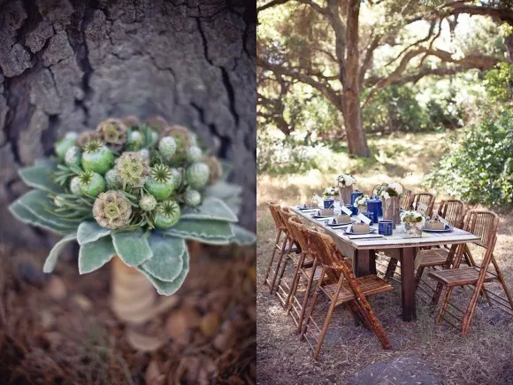 modern-wedding-bouquet-succulents-poppy-pods-rustic-summer-camp-wedding-580x435