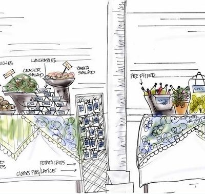 Picinc Wedding Sketches from Ashley Brooke Designs thumbnail