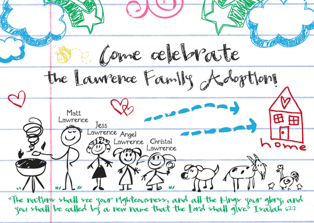 Adoption Party Invitations 2