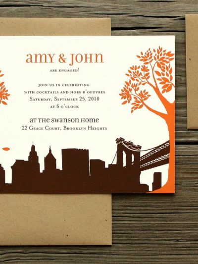 Wedding Invitations by PostScript Brooklyn thumbnail