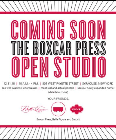 Announcing the Boxcar Press Open Studio thumbnail