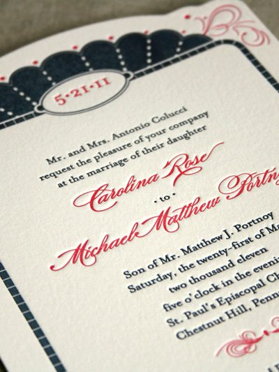 Letterpress Invitaitons from Claremont Collection thumbnail