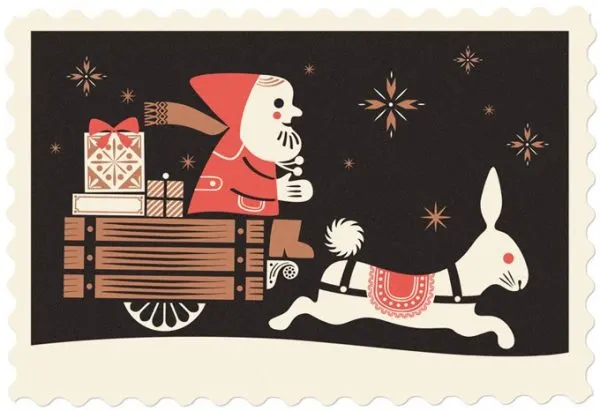 santa-sleigh-holiday-cards