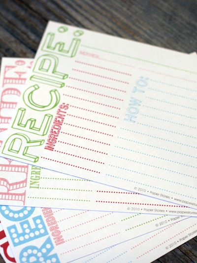 Cookie Swap Recipe Cards Download thumbnail