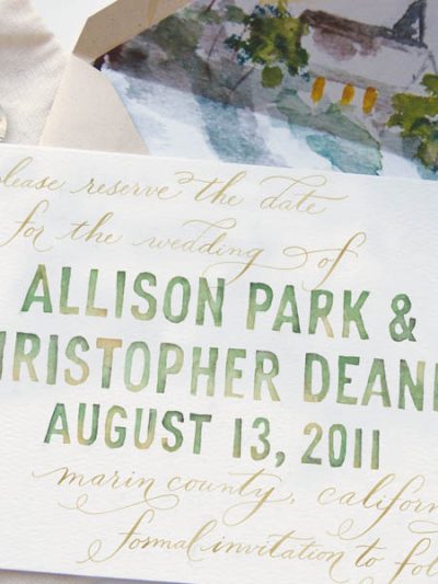 Watercolor Save the Dates thumbnail