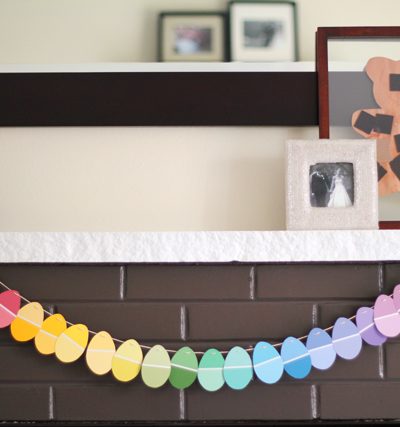 DIY Paint Chip Easter Egg Garland thumbnail