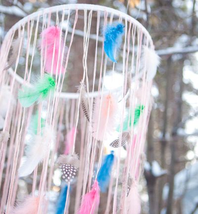 DIY Feather Chandelier + Placemats thumbnail