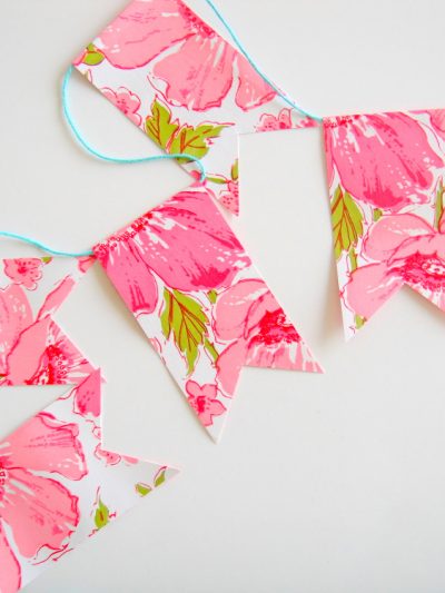 DIY Vintage Contact Paper Flags + Bunting thumbnail