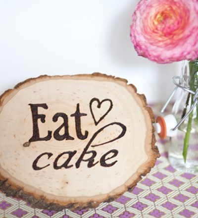 DIY Wood Burning Party Signage thumbnail