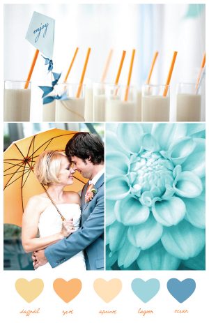 Party Palette: Orange Zest + Ocean - The Sweetest Occasion