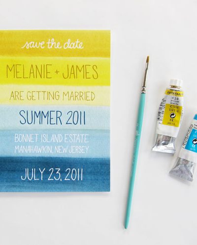 Seaside Inspired Watercolor Save the Dates thumbnail