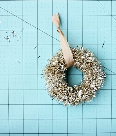 DIY Tinsel Wreath Ornament thumbnail