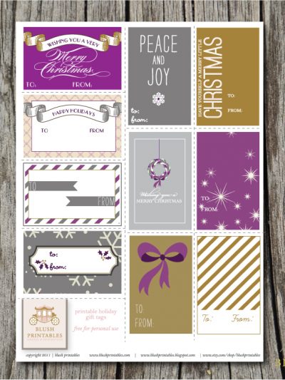 Pretty Printable Gift Tags thumbnail