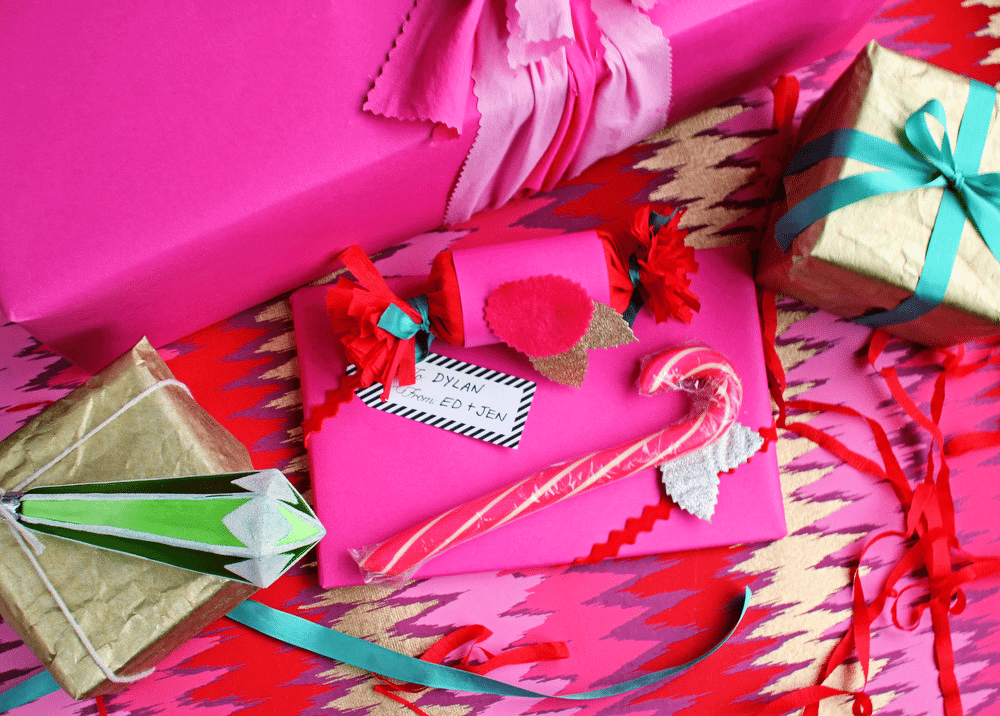 Funky + Bright Gift Wrap Ideas The Sweetest Occasion