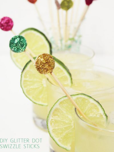 DIY Glitter Dot Swizzle Sticks thumbnail
