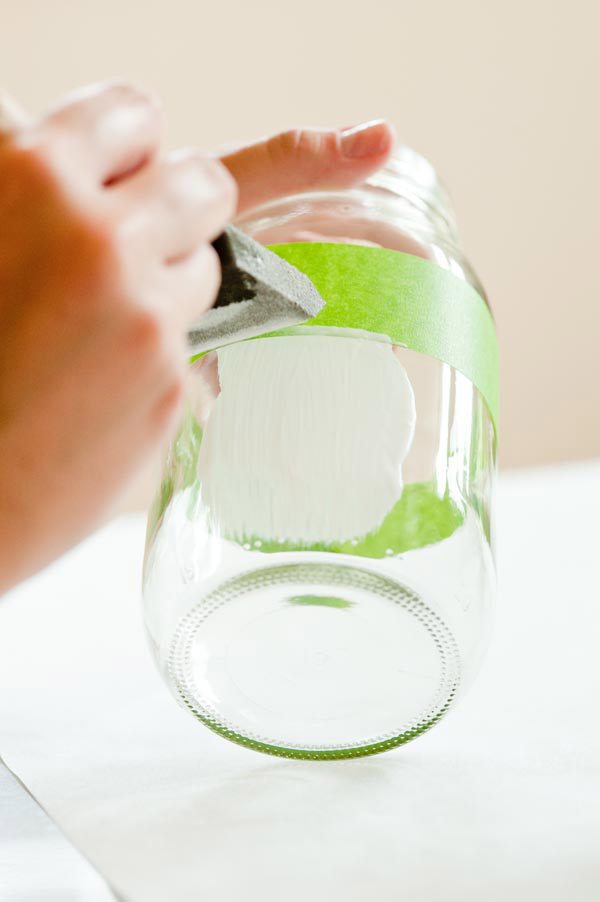 DIY Glitter Shot-Glass Vases