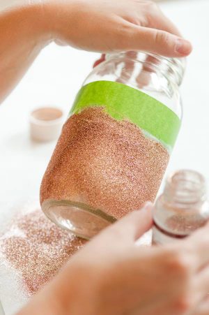 DIY glitter vases from The Sweetest Occasion