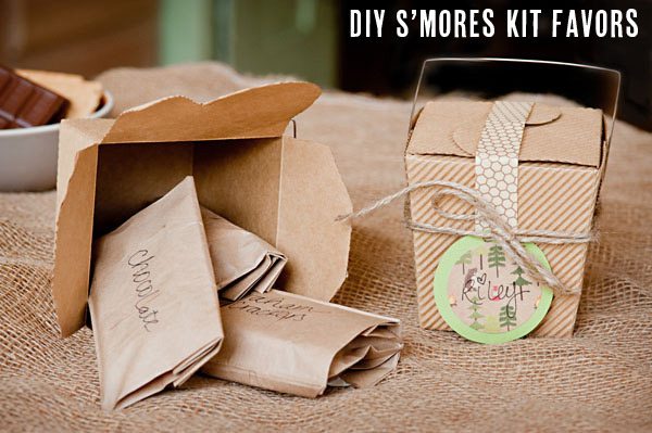DIY S'mores Kit Favors from The Sweetest Occasion