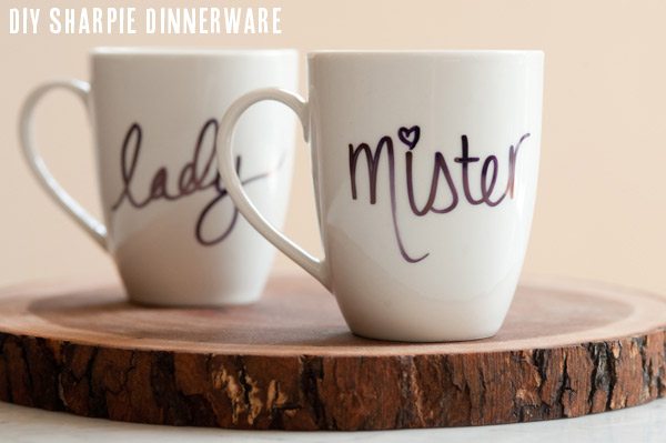 DIY Sharpie mugs from The Sweetest Occasion