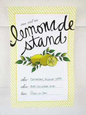 Lemonade stand printables by Miss Wyolene for The Sweetest Occasion
