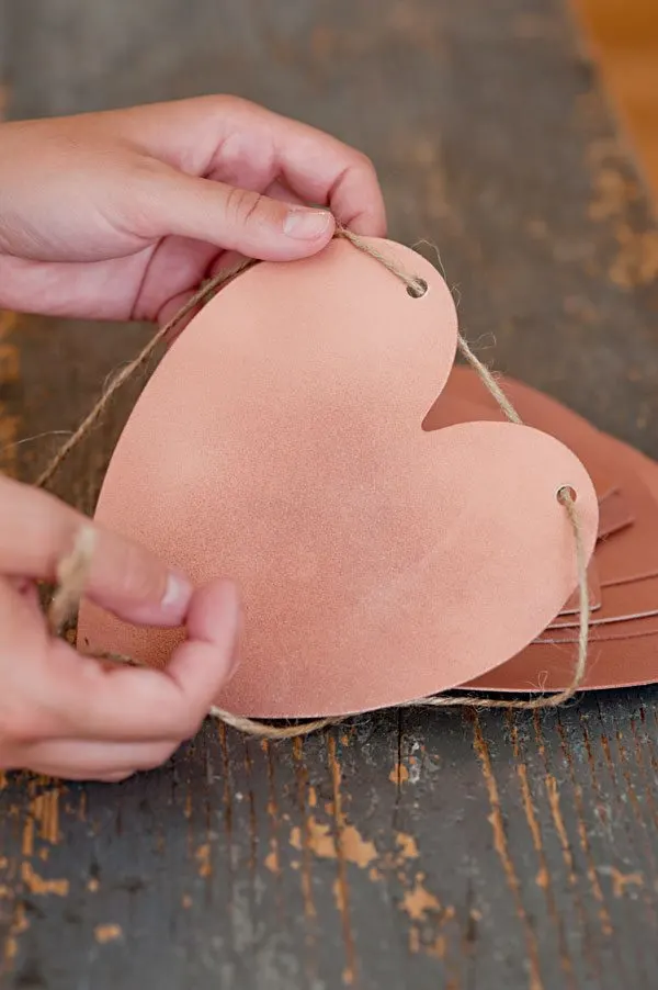 DIY heart garland from The Sweetest Occasion