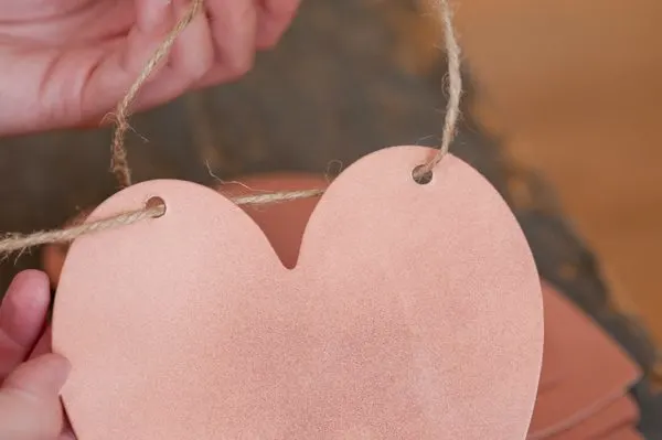 DIY heart garland from The Sweetest Occasion