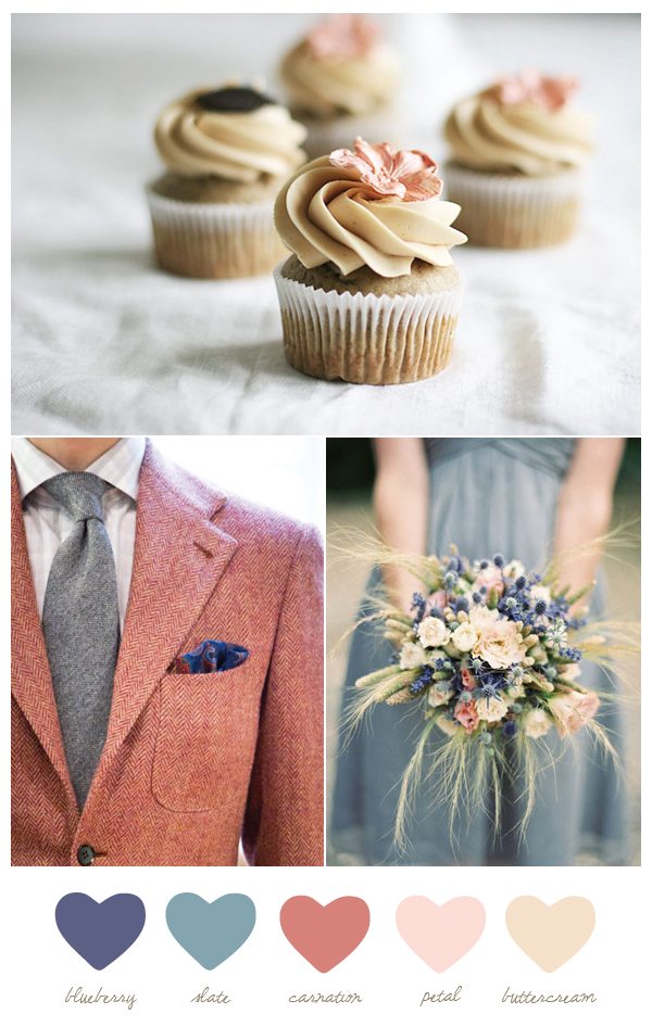 Blueberry + carnation | from The Sweetest Occasion