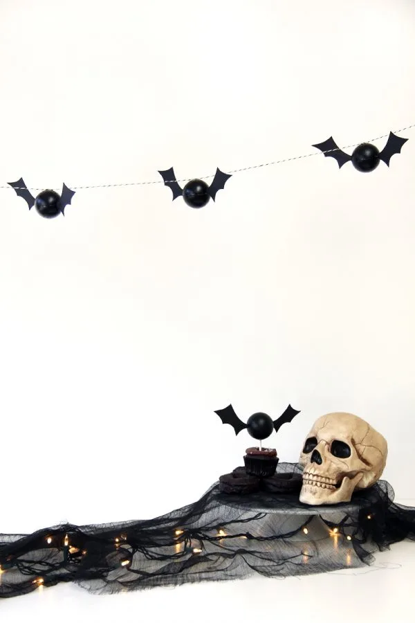 DIY Halloween Bat Garland by Studio DIY for The Sweetest Occasion