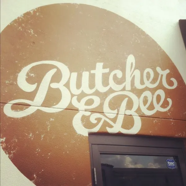 Butcher & Bee logo, Charleston | Photo by Cyd Converse, The Sweetest Occasion