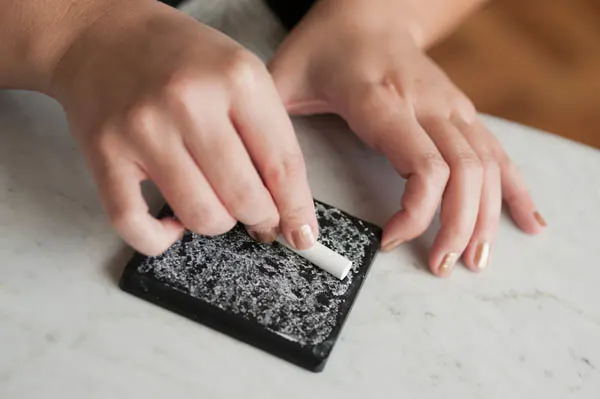 DIY chalkboard coasters by The Sweetest Occasion