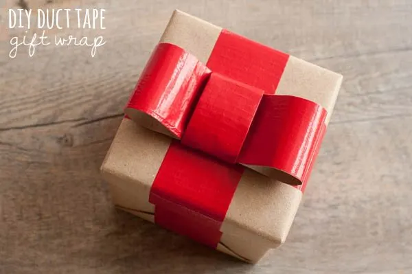 Easy Way to Wrap a Gift With Tape  tape Gift Wrapping #giftwrap 