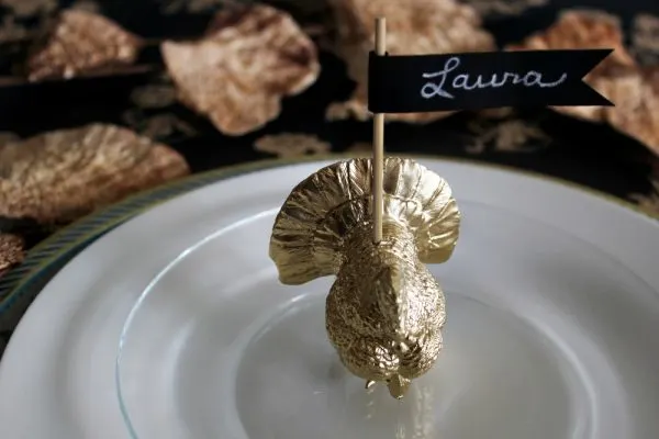 diy turkey place card holder a