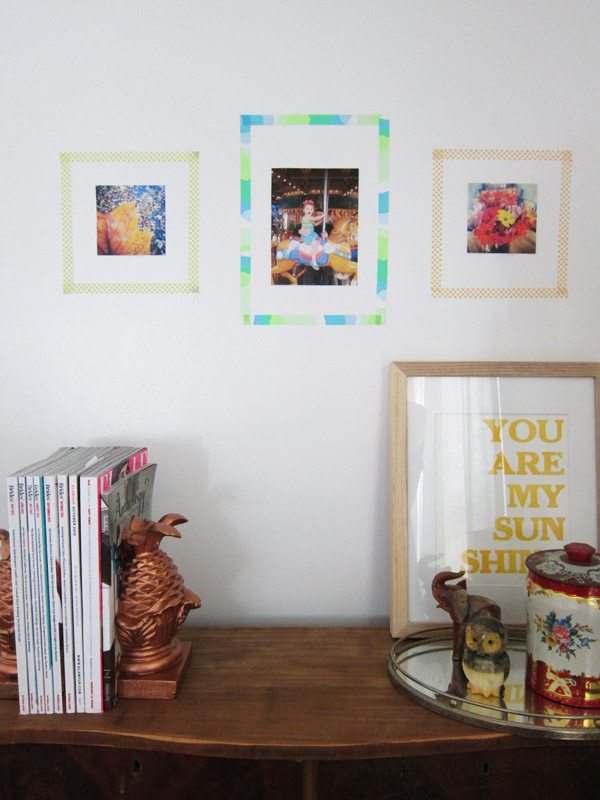 DIY washi tape photo frames | The Sweetest Occasion