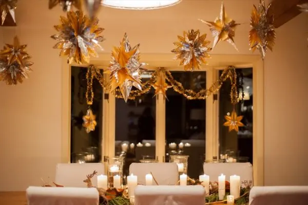 Golden holiday party from The Sweetest Occasion | Photo by Brea McDonald + styling by Beautiful Days