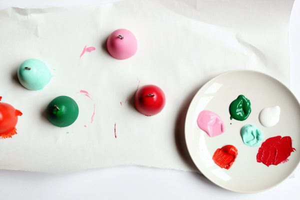 DIY glittery gumdrop ornaments by Hank + Hunt for The Sweetest Occasion