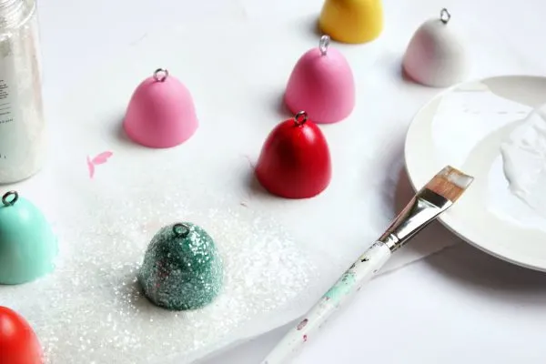 DIY glittery gumdrop ornaments by Hank + Hunt for The Sweetest Occasion