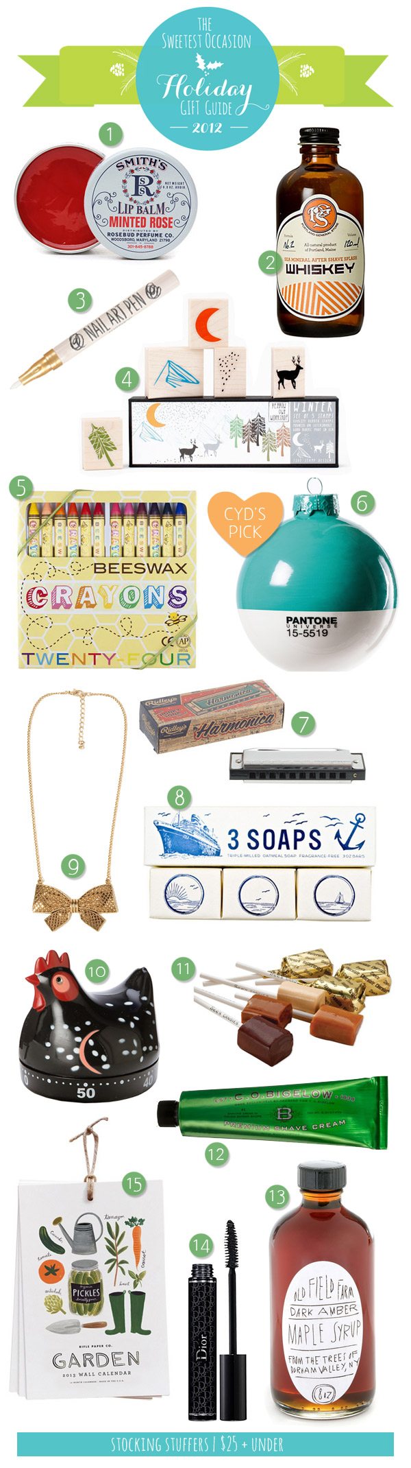 The Gift Guide: Stocking Stuffers | The Sweetest Occasion