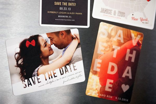 Awesome save the date magnets from Minted on The Sweetest Occasion