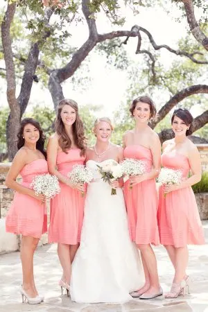 Coral bridesmaid dresses | The Sweetest Occasion